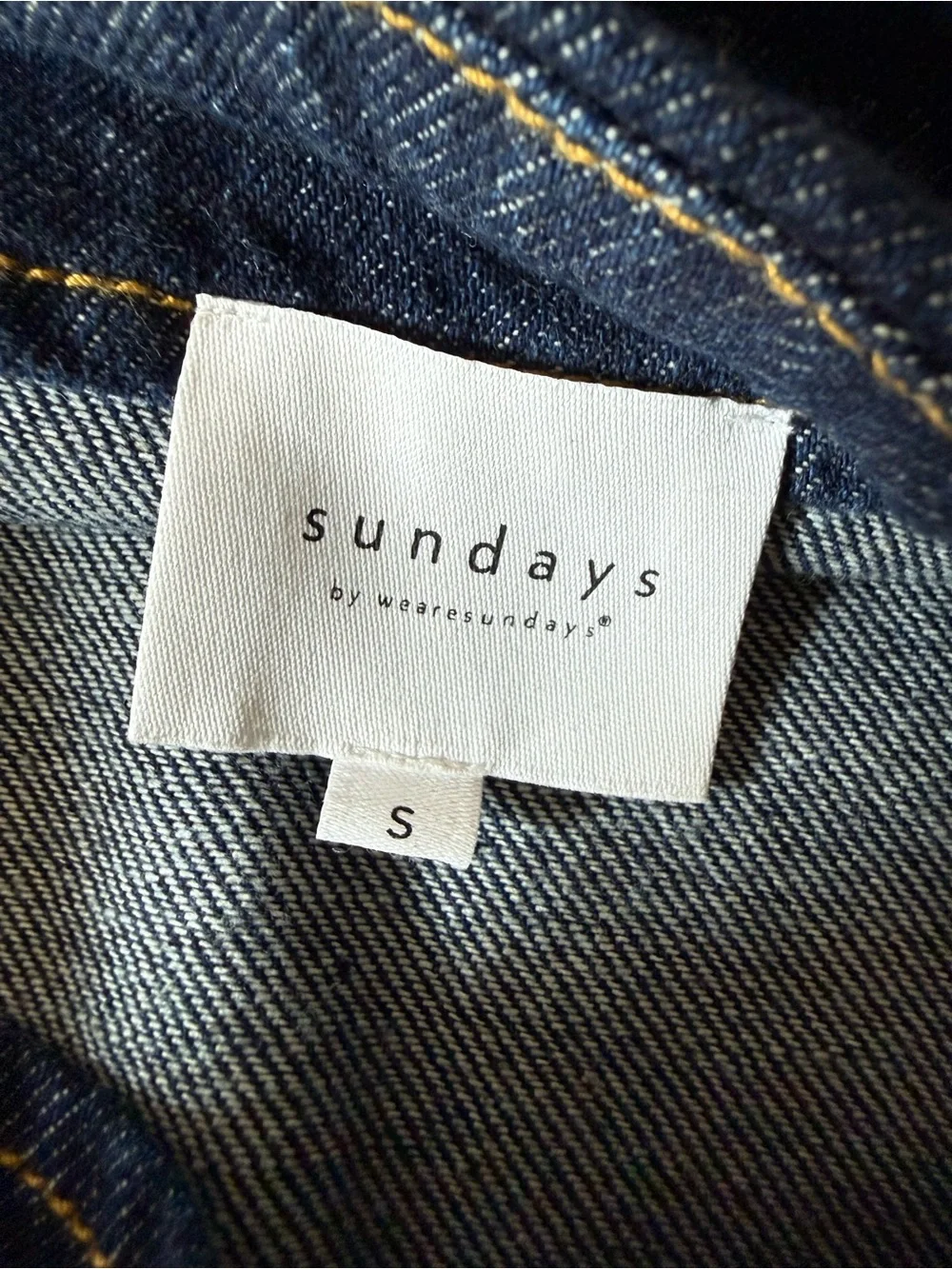 Sundays Denim Ruffle Mini Skirt - Dark Blue